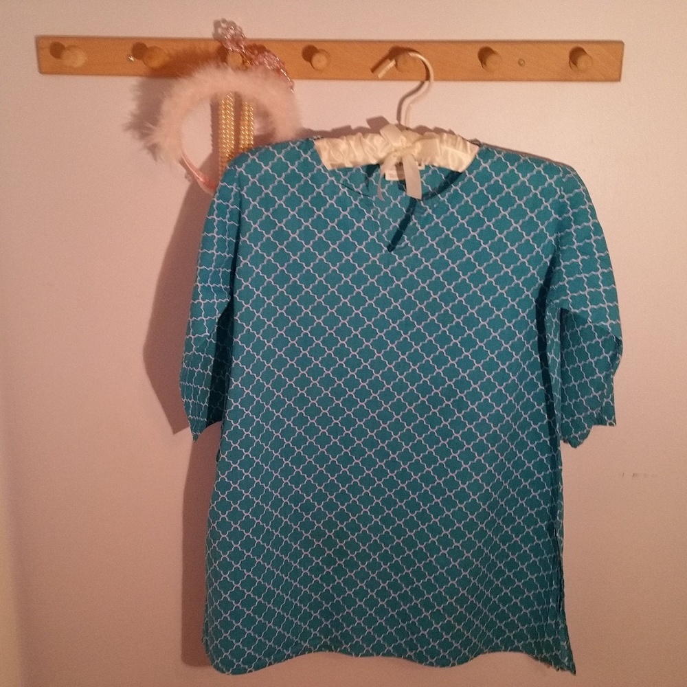 Lexi York Size 10 Blue Swim Suit Coverup Top